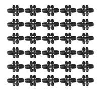 Kivivaka Lot de 30 connecteurs en T barbelés verrouillés, raccords d'irrigation de 8/12 mm à 4/7 mm, adaptateur de ligne d'égouttement à 6 voies pour systèmes d'arrosage de jardin