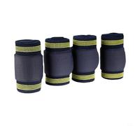 Kivivaka Lot de 4 bandages de compression réglables pour jambes de cheval - 180 x 10 cm - Pour entraînement et voyage - Noir