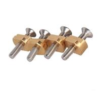 Kivivaka Lot de 4 écrous en T de montage hydrofoil pour planche de surf, vis en acier inoxydable pour système de rail à 4 boulons, accessoires de sports nautiques