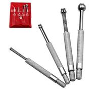 Kivivaka Lot de 4 jauges de diamètre intérieur télescopiques réglables, outil de mesure de trou de 3 à 13 mm avec dispositif de verrouillage, acier au carbone pour micromètre ou étrier