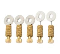Kivivaka Lot de 5 aiguilles à badigeonner en position fixe pour travail du cuir, 12 mm et 18 mm de longueur C