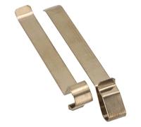 Kivivaka Lot de 5 plaques de poussée à ressort pour systèmes de chasse Geberit, en métal pour couvercle de rechange compatible avec les modèles 127.000 130.000 140.300, 38 x 5 mm, doré