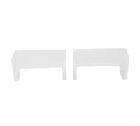 Kivivaka Lot de 6 présentoirs rectangulaires transparents en acrylique pour bijoux, cosmétiques, objets de collection, ensemble d'étagères à 3 niveaux pour vitrine de vente au détail