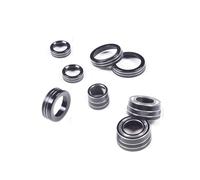 Kivivaka Lot de 8 bagues en alliage d'aluminium noir pour Corvette C7 14-19, résistant aux rayures, installation facile