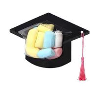 Kivivaka Lot de cartes de remise de diplôme pour Candy Dome 2026, plastique | Sweet Cartoon Style Boîte pour cérémonie de printemps Noir 17 x 10,1 x 6,1 cm