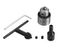 Kivivaka Mini mandrin de perceuse électrique 0,3 à 4 mm avec arbre moteur de 5 mm, montage conique JT0, trou conique de haute précision pour perceuse électrique, 1 lot