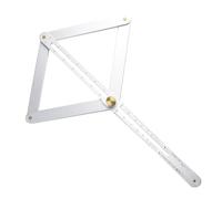 Kivivaka Outil de localisation d'angle et rapporteur carré en acier inoxydable, argenté