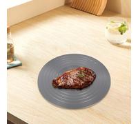 Kivivaka Plaque conductrice de chaleur amovible, diffuseur en alliage d'aluminium de 3 mm, cuisson lente et ragoût, plateau de décongélation rapide, 26 cm argenté