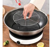 Kivivaka Plateau vapeur en acier inoxydable, support polyvalent et grille de refroidissement pour la maison, résistant à la rouille et facile à nettoyer, 24 cm