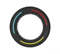 Kivivaka Pneu en caoutchouc solide 10 x 2,125, pour roue tout-terrain 4 Lite 2e génération non pneumatique anti-explosion avec adhérence améliorée (tricolore)