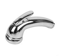 Kivivaka Pommeau de douche chromé avec gâchette marche/arrêt pour caravane pour camping-car, bateau, arroseur d'eau chaude externe en ABS, compatible avec Roma