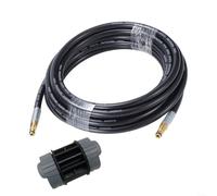 Kivivaka Raccords de tuyau de rechange 2641-710 pour nettoyeurs haute pression Karcher K2-K7, rallonge en fil d'acier en caoutchouc haute pression de 5 m avec raccord rapide (5 m)