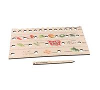 Kivivaka Règle et plantoir en bois pour plantes - Outil de jardinage avec | Intervalles marqués pour une plantation précise, appareil de mesure de potager haute densité, guide de croissance du bois de