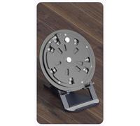 Kivivaka Roue de théorie musicale en alliage d'aluminium, guitare pour cercle d'échelle d'accords de cinquièmes et d'apprentissage des échelles, table tournante portable de 11 cm, noir