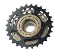 Kivivaka Roue libre 13/14 28T à visser pour vélo 6/7/8 vitesses pour la position des pièces de vélo, construction en acier à haute teneur en carbone pour une utilisation durable (6 vitesses, noir)