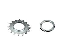 Kivivaka Roue libre à vitesse unique pour moyeu de vélo, pignon 13T/14T/15T/16T/17T/18T, traité thermiquement et plaqué argent 16T