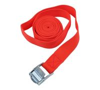 Kivivaka Sangle d'arrimage en nylon avec boucle à came - 2 m - Pour réfrigérateur mobile - Pour machine à laver et sèche-linge - Pour moto - 25 mm de large - 113,4 kg WLL - Rouge