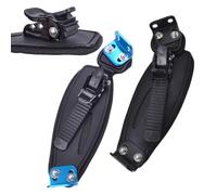 Kivivaka Sangle de pieds de skateboard électrique, support de pied réglable en nylon avec boucle en aluminium en forme de L pour longboards
