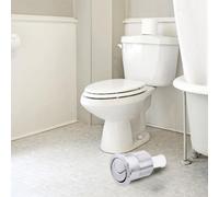 Kivivaka Siamp 45 Bouton poussoir de chasse d'eau compatible avec 34455009, finition chromée ABS pour kit de valve de rechange, 85 x 48 mm, argenté