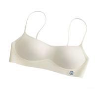 Kivivaka Soutien-gorge rembourré à couverture complète grande taille DD Cup | Design plongeant sans couture, bretelles fines, rehausseur push-up, silhouette lisse, tendance à porter au quotidien