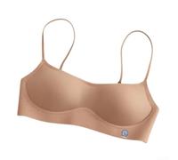 Kivivaka Soutien-gorge rembourré à couverture complète grande taille DD Cup | Design plongeant sans couture, bretelles fines, rehausseur push-up, silhouette lisse, tendance à porter au quotidien