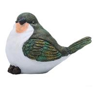 Kivivaka Statue d'oiseau en résine faite à la main (soulevez la tête) | Détails faits à la main, variations de forme uniques, posture réaliste, ajoute de la vitalité à n'importe quelle pièce