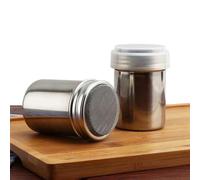 Kivivaka Sucrier en acier inoxydable argenté pour glaçage en poudre de chocolat et cannelle, 55 x 8 cm, accessoire de cuisine