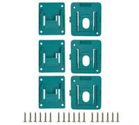 Kivivaka Support de batterie 18 V et kit de montage d'outils pour Makita BL1860 BL1850 BL1840, support mural avec vis (3 + 3 pièces)
