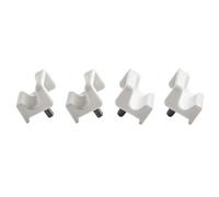 Kivivaka Support de cadre pour réfrigérateur Sub-Zero modèles 611, 650, BI-30U, BI-36U, lot de 4 pièces de rechange pour pièce 7009399, 3422341, 3422342, blanc