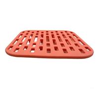 Kivivaka Support en silicone avec motif treillis et tapis d'isolation | Design à refroidissement rapide : la structure en treillis creux améliore la circulation de l'air autour des ustensiles de
