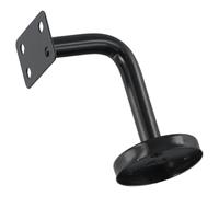 Kivivaka Support mural pour rampe d'escalier en acier inoxydable Noir 60 mm x 60 mm / 60 mm x 80 mm 60 x 80 mm