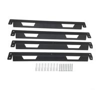 Kivivaka Supports de montage en métal pour Toughbuilt pour Stacktech, pour kit de montage mural en fer robuste pour boîtes à outils, lot de 2 ou 4 (4 pièces)