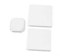 Kivivaka Télécommande sans fil RF433 MHz 1/2/3 boutons poussoirs pour maison, bureau, hôtel, contrôle de l'éclairage blanc (1 gang 2-1)