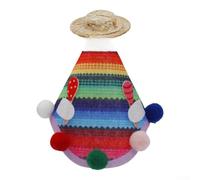 Kivivaka Tenue créative de canard Cinco de Mayo pour costume pour décoration de vacances festive, petite figurine décorative de bureau (A)