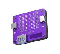 Kivivaka Testeur de câble de charge rapide USB-C avec 12 indicateurs LED pour localisation des pannes de type C à double extrémité et diagnostic de réparation de téléphone