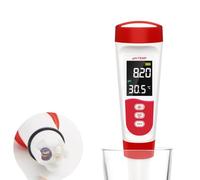 Kivivaka Testeur de pH numérique 5 en 1 avec guidage vocal, étanche à l'eau | Testeur de qualité pour la température du pH, écran LCD rechargeable pour piscine, aquarium, hydroponie