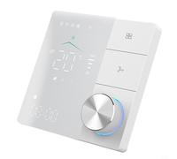 Kivivaka Thermostat intelligent pour climatisation, 3 régulations, économie d'énergie 5+1+1, convient aux boîtes de 86 mm et 60 mm (blanc)