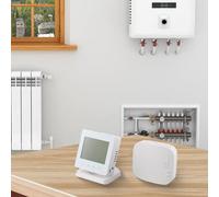 Kivivaka Thermostat RF programmable pour chaudière à gaz, compatible avec l'application intelligente TUYA, contrôle vocal, régulateur de température sans fil avec écran LCD (pas de WiFi)