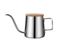Kivivaka Verseuse à café 350 ml pour café à bec fin (argenté) | Pour bec fin à col de cygne, contrôle précis de l'eau, extraction équilibrée, idéal pour les méthodes de goutte à goutte v60