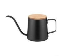 Kivivaka Verseuse à café 350 ml pour café à bec verseur fin (noir) | Pour bec fin à col de cygne, contrôle précis de l'eau, extraction équilibrée, idéal pour les méthodes de goutte à goutte v60