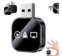 Kivont 3 in 1 Adapter, Kivont 3 in 1 Car Adapter, 2026 Upgrade 3-in-1 Wireless Adapters, Plug and Play, Stable Connection & No Latency, for All Systems (Silver for iphone)