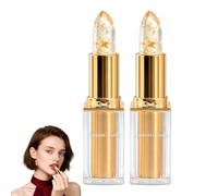 Kivora Lipstick for Older Women,Kivora Signature Lipstick,Colour Changing Lipsticks - PH Adjusting Colour Changing Lip Color,Long Lasting Moisturizing Lip Stick with Gold Foil for Mature Women，2pc