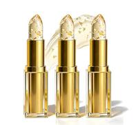 Kivora Lipstick For Older Women, Kivora Signature Lipstick, PH Lipsticks Colour Changing, Transparent Colour Changing Lipsticks with Gold Foil, Transfer-Resistant, Long-Lasting 24 Hours Hydration，3PC