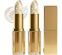 Kivora Lipstick,Rouge à Lèvres,Rouge a Levre Ph de la Peau - Transferproof Color Changing Lipstick, Longue Durée Hydratant Feuille d'or Brillant à Lèvres, Baume a Levre,Facile à Appliquer(2PC)