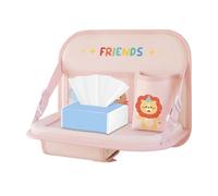 kivrimlarv Backseat Organizer - Foldable Car Seat Tray, Storage Organizer With Cup Holder And Multi Pockets, For Truck SUV Sedan Travel Accessories Kids Water Bottle Snack Holder Family Road Trips