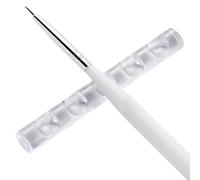 kivrimlarv Brush Holder - 5-Grids Gel Polish Pen Stand for DIY Manicure | Organizer for Holding Carving, Drawing, and Art Brushes, Pens, and Tools for Home or Salon Use