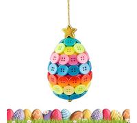 kivrimlarv Button Ornament Kits - Easter Bunny Funny Home Decor, Handmade Craft Kits for All Ages, Perfect for Adults Kids Living Room Bedroom Wall Door Classroom Window Travel Birthday