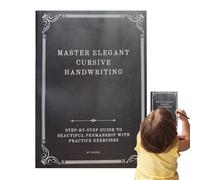 kivrimlarv Cahier d'exercices d'écriture cursive avec traçage et exercices pour, adolescents, adultes, fournitures scolaires à domicile, améliore les compétences d'écriture, pratique de la