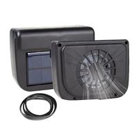 kivrimlarv Car Window Fan Solar Powered, Portable Auto Ventilation Fans, Cooling Air Circulation System for Vehicles, Solar Panel Power Exhaust Fan for Vehicle Use, 5.91x4.33x2.36 Inches