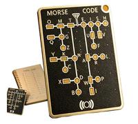 kivrimlarv Carte d'entraînement en code morse - Outil d'apprentissage de communication portable pour débutants | Ensemble de cartes d'entraînement télégraphiques compactes pour l'étude du signal, kit